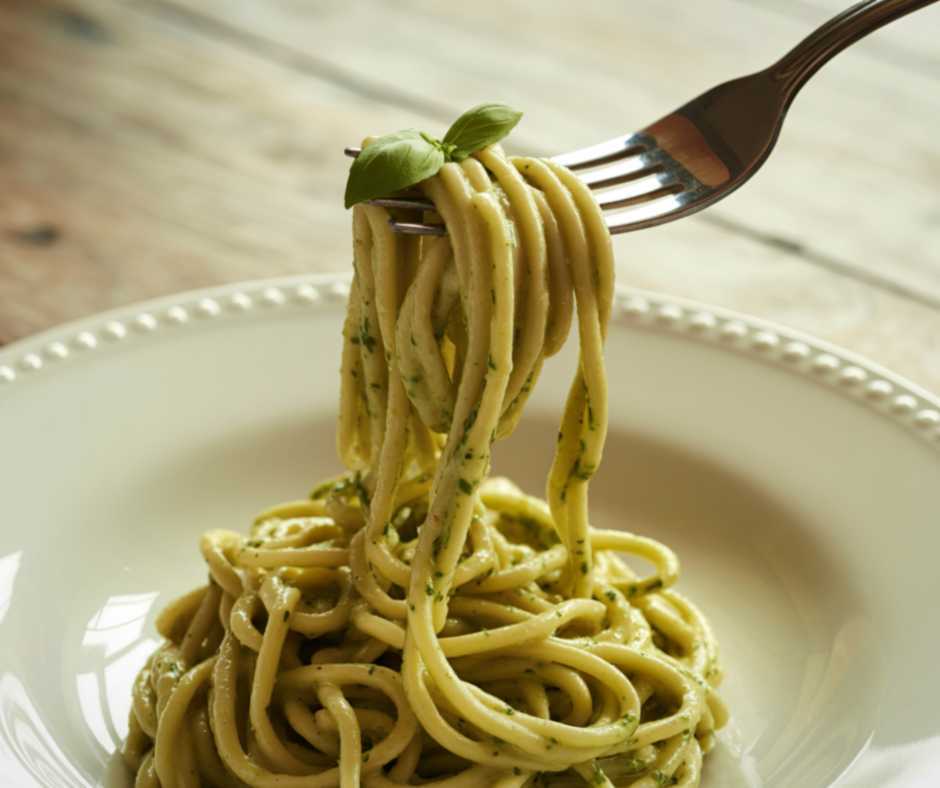 Pasta with pesto