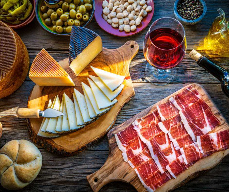 tapas on the table